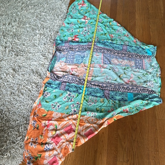 Anthropologie Cocoon Kimono Mixed Print Topper One Size Floral Modal Layer Boho - Picture 15 of 16